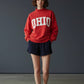 'OHIO' Embroidered Mock Neck Sweatshirt