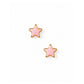 Screwback Stud Earrings - Nora Star Pink