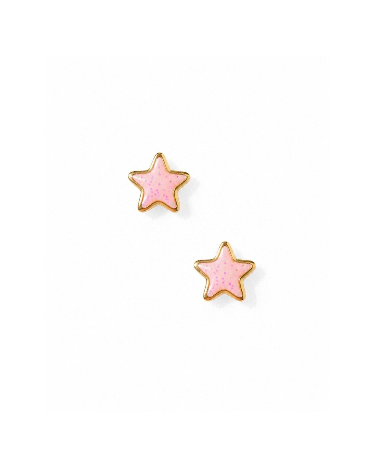 Screwback Stud Earrings - Nora Star Pink