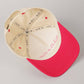 MOTHER Upside Down Lettering Embroidery Cap: LT PINK