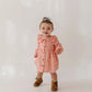 Girl's Ruffled Collar Dress Set
