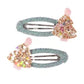 Minty Christmas Holiday Hair Clips