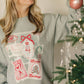Christmas Post Card  Graphic Sweatshirt