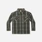 Pocketed Flannel Shirt Holiday Plaid