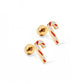 Screwback Stud Earrings - Peppermint Twist
