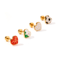Screwback Stud Earrings - Volleyball
