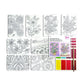 Scenic Hues: D.I.Y. Watercolor Art Kit - Flowers & Gardens ( - Ooly