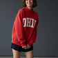 'OHIO' Embroidered Mock Neck Sweatshirt