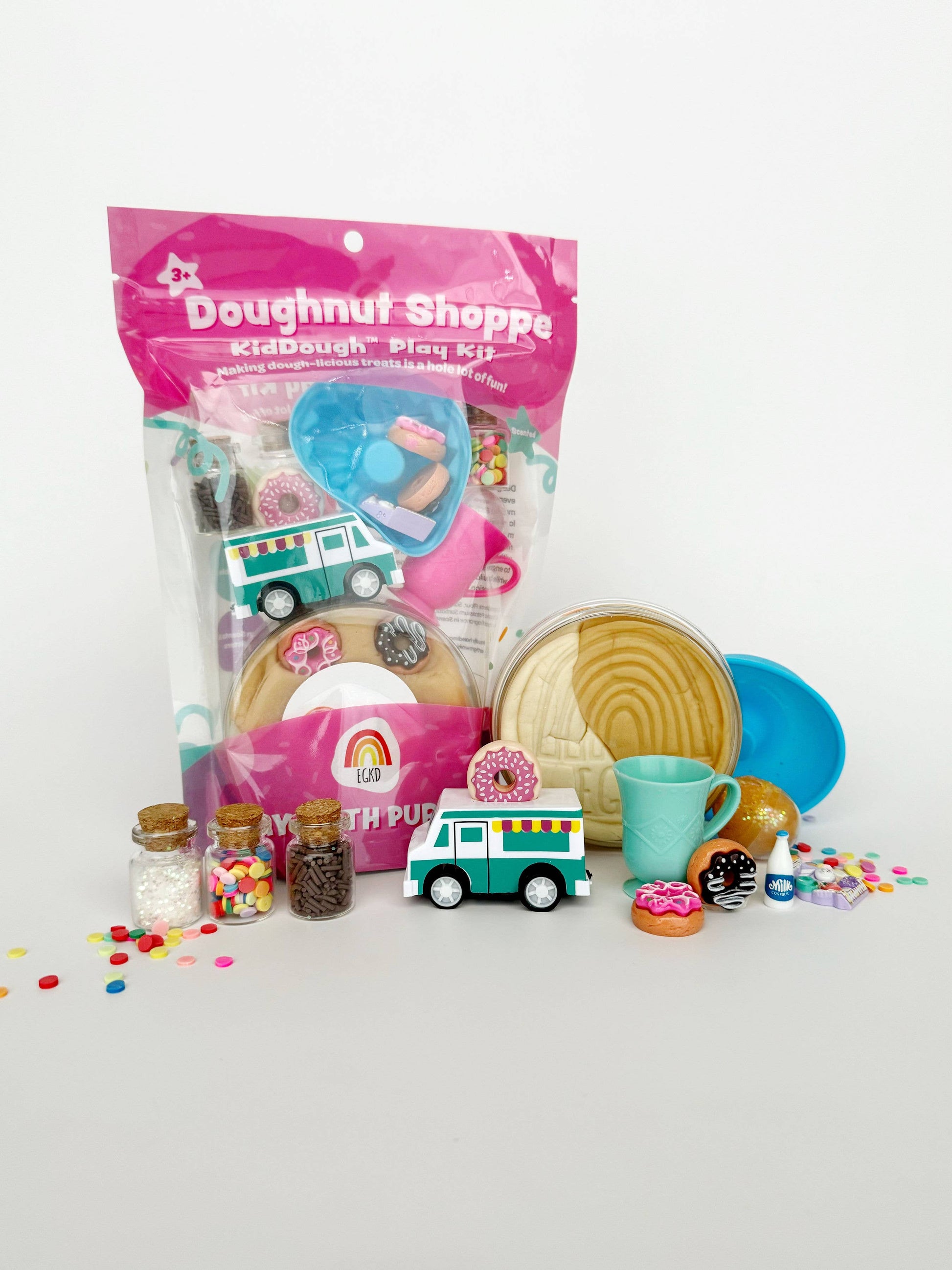 Doughnut Shoppe KidDough Play Kit - Earth Grown KidDoughs (KidDoughs by EGKD)