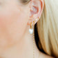Screwback Stud Earrings - Devin Duster Gold