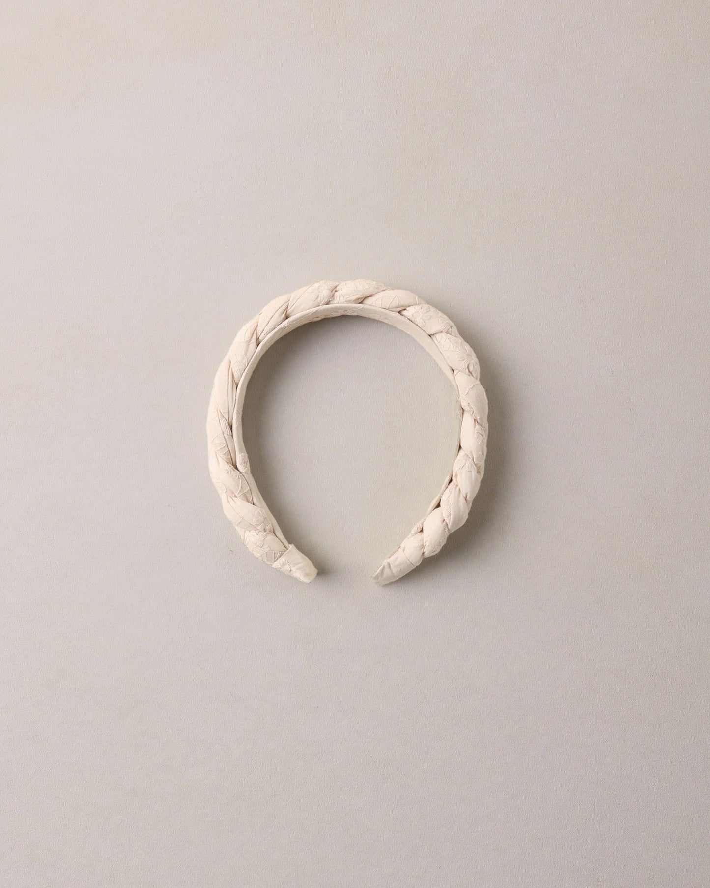 BRAIDED HEADBAND EMBROIDERED FLORAL
