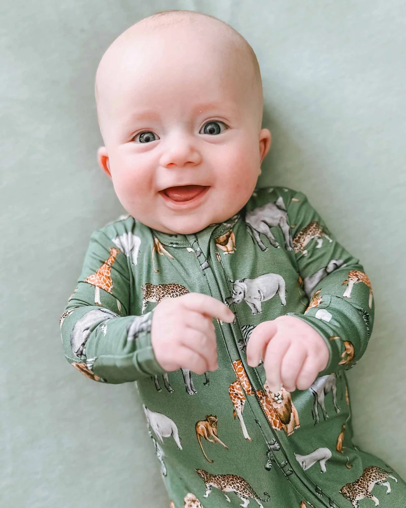 George Zippered Footie - Lev Baby