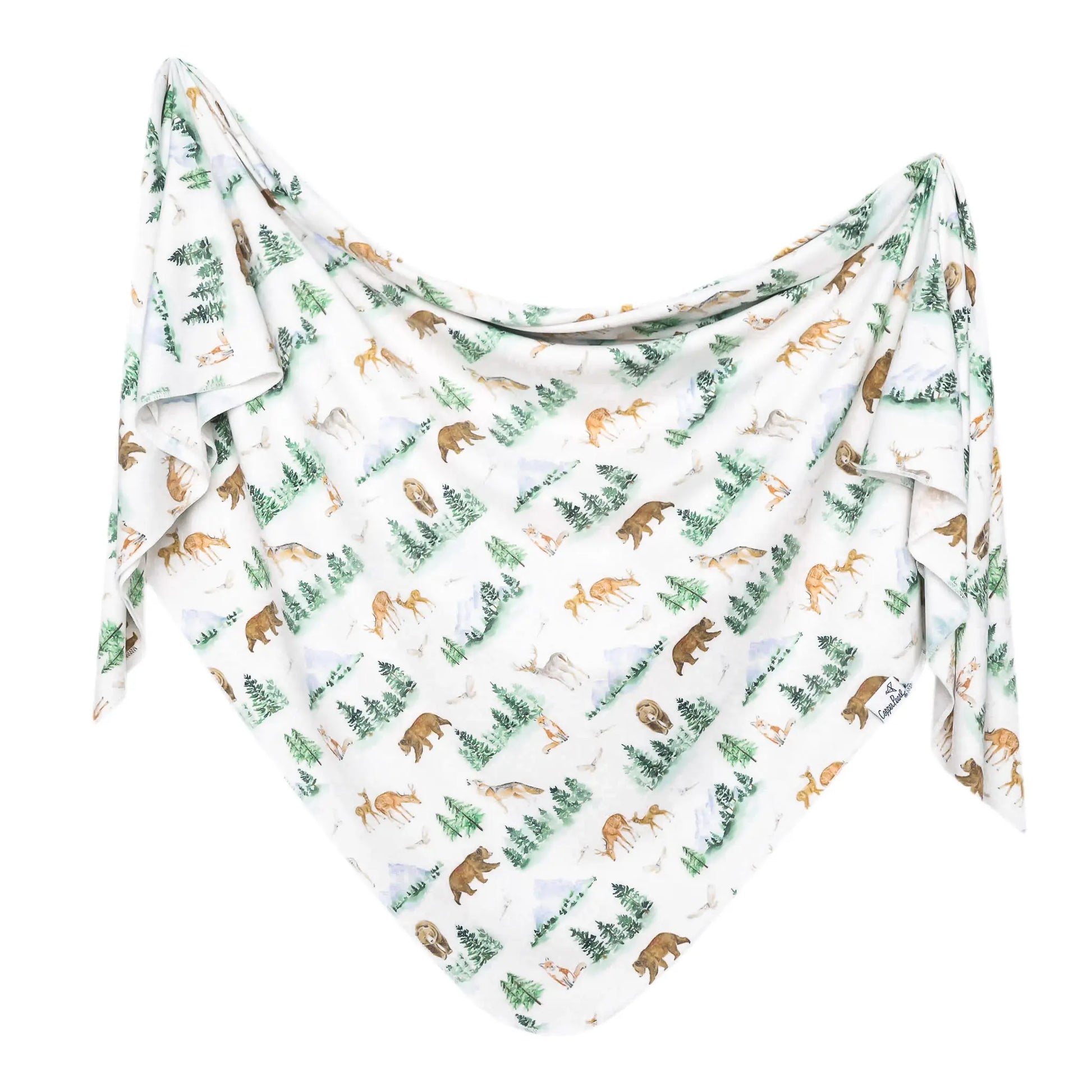 Knit Swaddle Blanket- Grayson - Copper Pearl