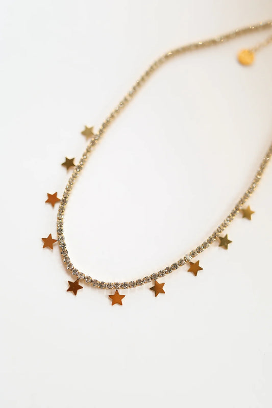 Julietta Star Charm Tennis Necklace