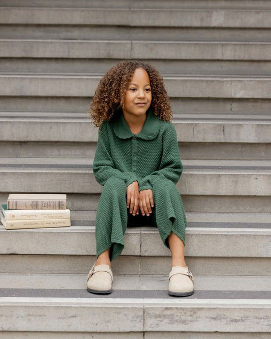 Knit Wide Leg Pant || Green