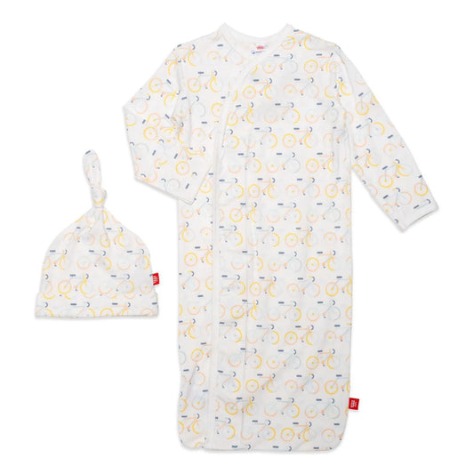 Life Cycle Modal Magnetic Cozy Sleeper Gown + Hat Set