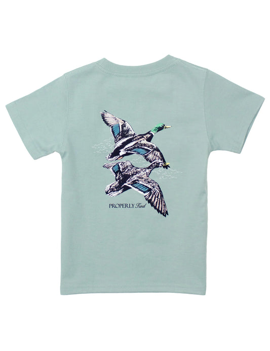 Boys Migration Marine Mist Crew Tee - Properly Tied