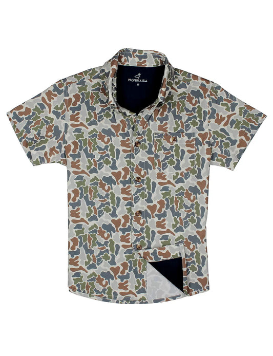 Boys Sportsman Field Shirt Terra Camo - Properly Tied