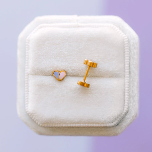 Micro Heart Duo - Pierced