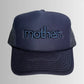 "Mother." Embroidered Trucker Hat- Navy