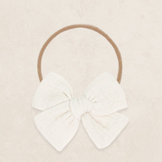 Adventure Bow - Oat Headband