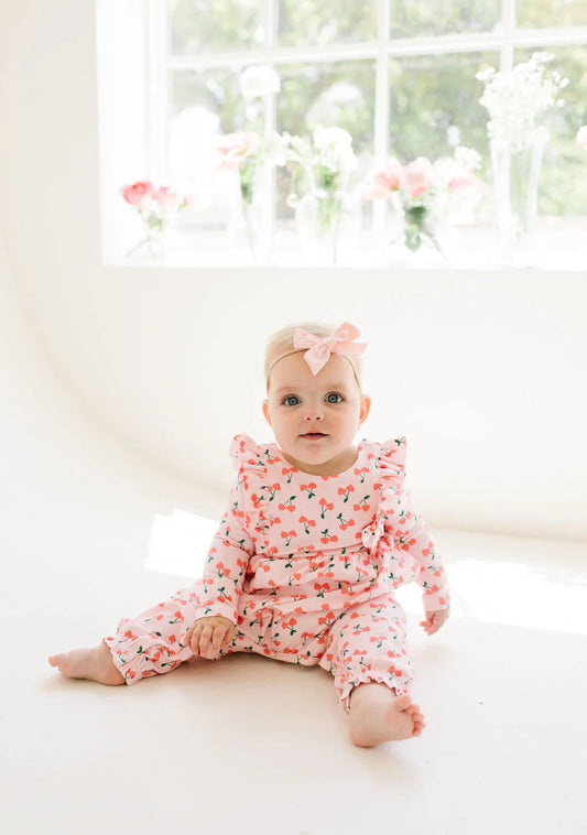 Mabel Romper in Cherries - Ollie Jay