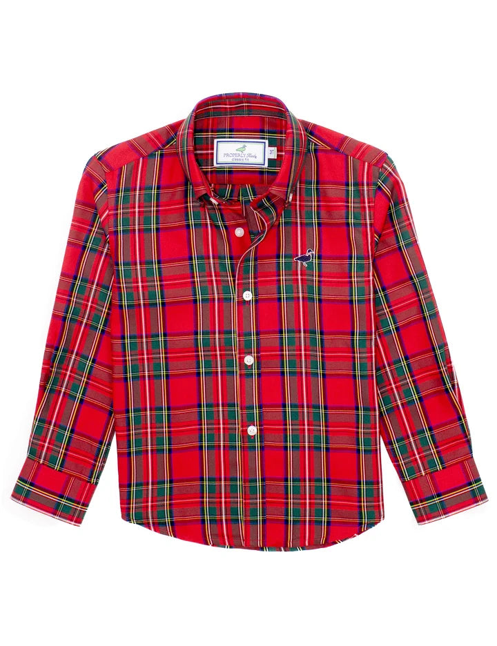 Boys Seasonal Sportshirt Yuletide - Properly Tied