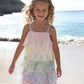 Rainbow Sequin Tiered Dress - Lola and the Boys