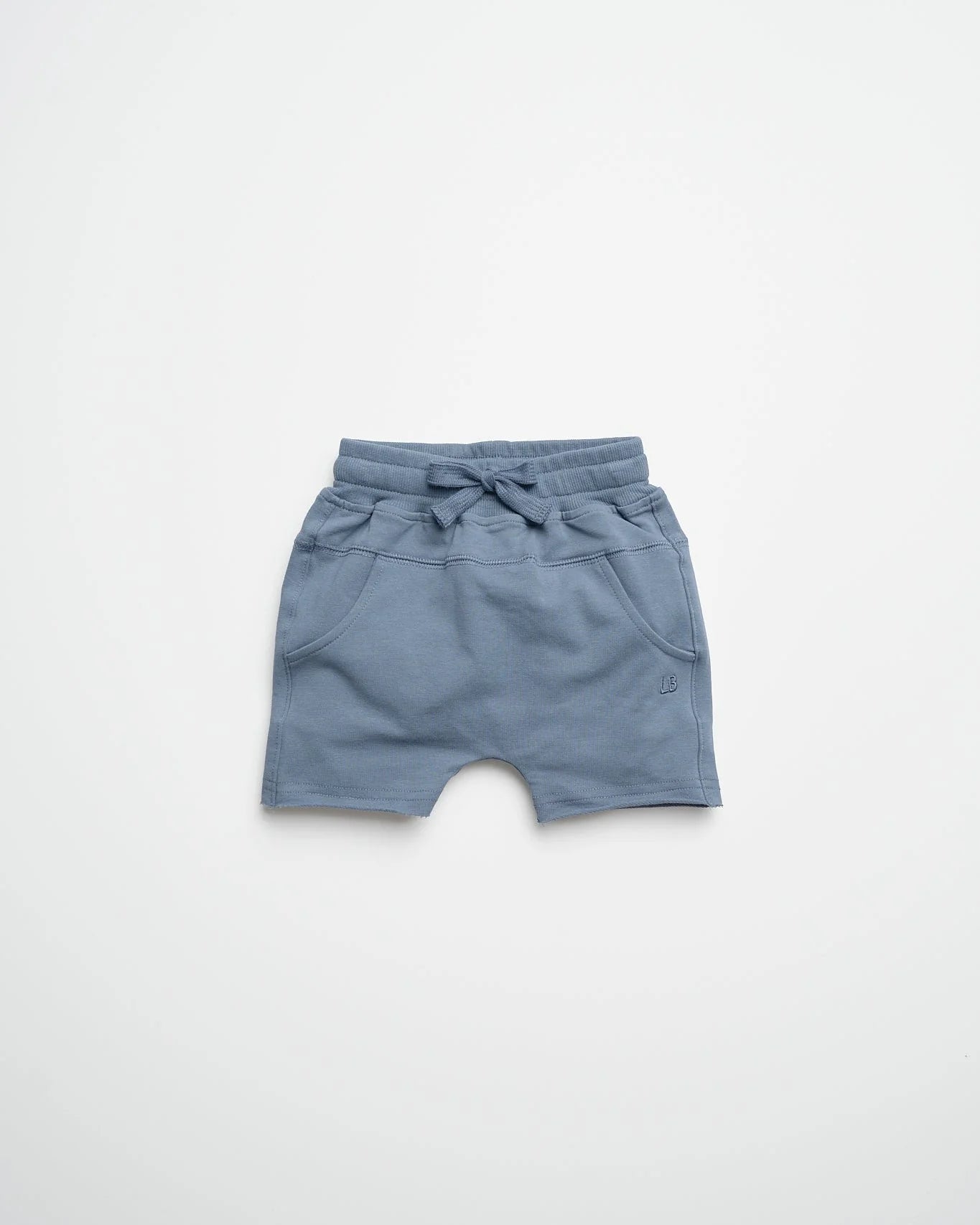 Raw Edge Harem Short - Worn Indigo - Little Bipsy
