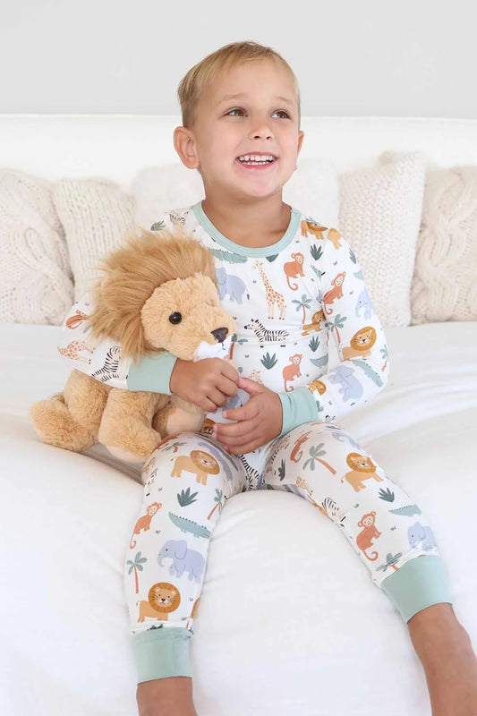 Safari Snuggles Two Piece Pajama Set