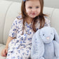 Girl's Two Piece Flare Lounge Set | Sapphire Garden - Caden Lane