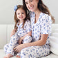 Women's Two Piece Flare Lounge Set | Sapphire Garden - Caden Lane