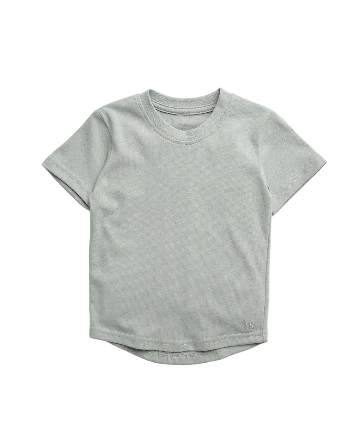 Swoop Elevated Tee - Agave - Little Bipsy