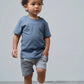 Swoop Elevated Tee - Worn Indigo - Little Bipsy