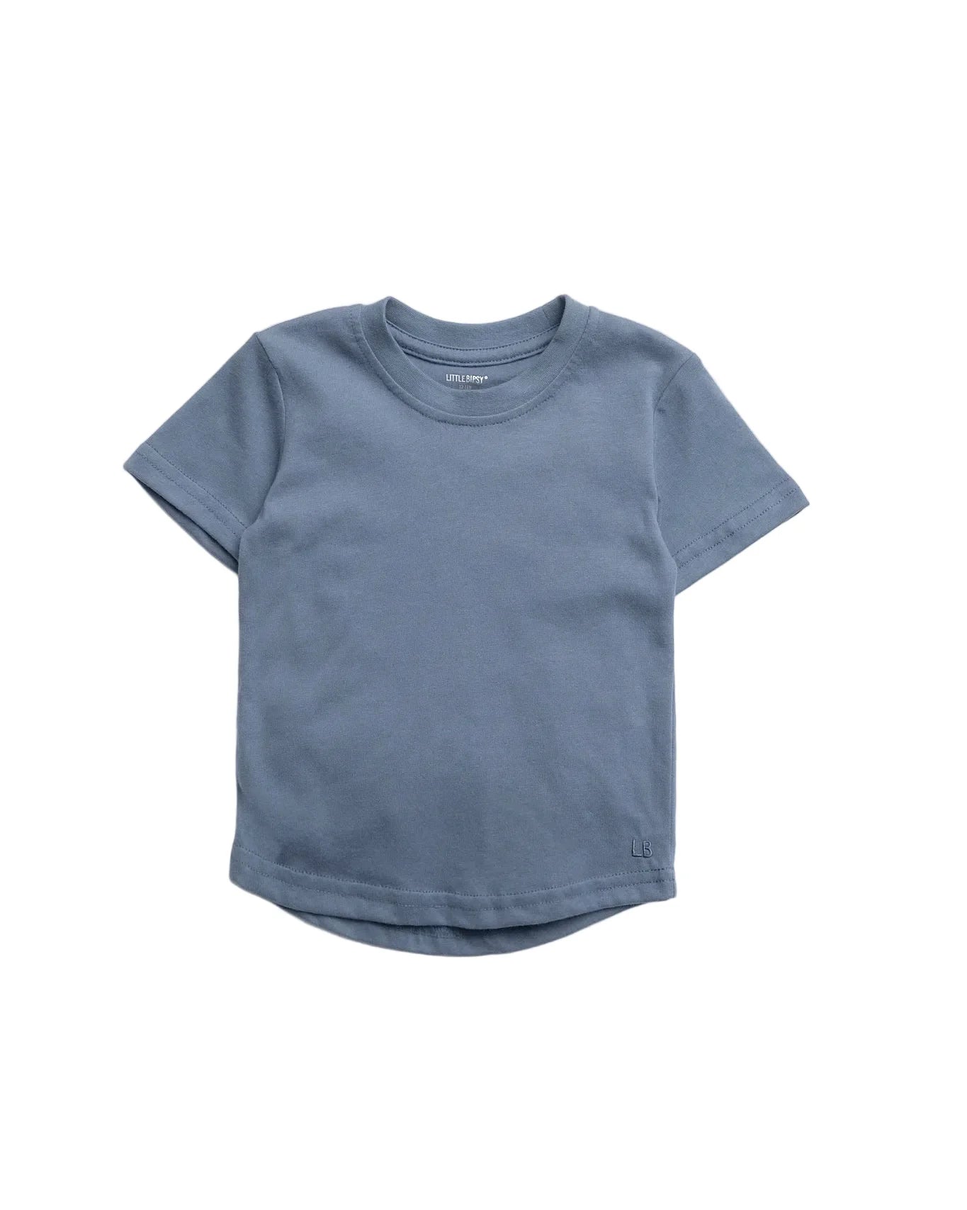 Swoop Elevated Tee - Worn Indigo - Little Bipsy