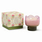 Tulip 5.5oz/155g Purple and Green Glass Candle - Bronzed Gardenia