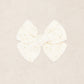 Adventure Bow - Vanilla Eyelet Clip - Alligator Clip - Lou Lou & Co