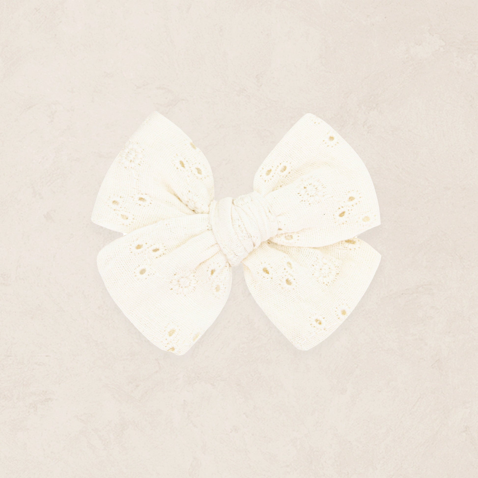 Adventure Bow - Vanilla Eyelet Clip - Alligator Clip - Lou Lou & Co