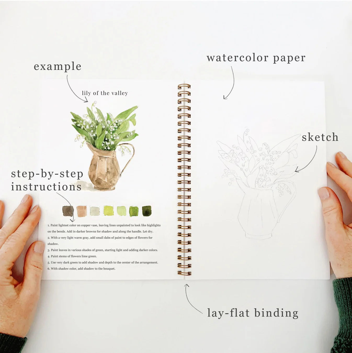 bouquets watercolor workbook - emily lex studio