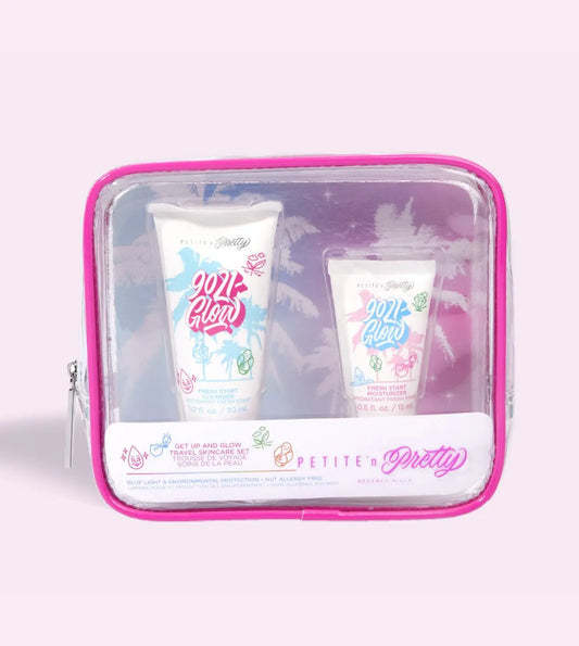 Get Up and Glow Travel Skincare Set - Petite'n Pretty