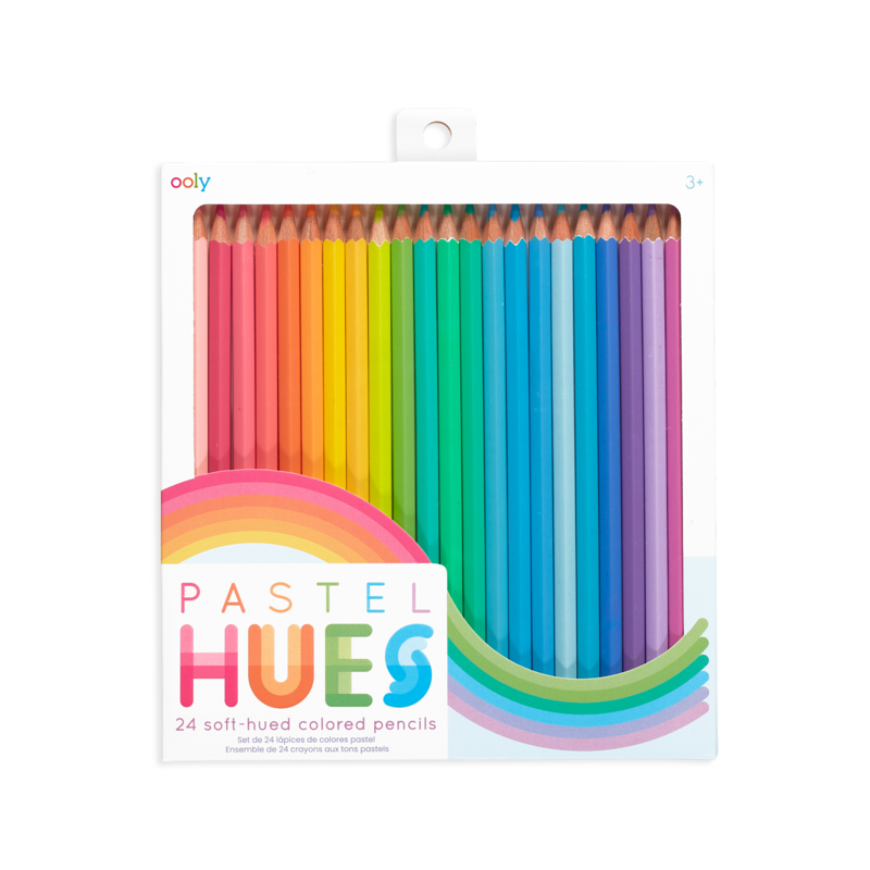 Pastel Hues Colored Pencils - set of 24 - Ooly