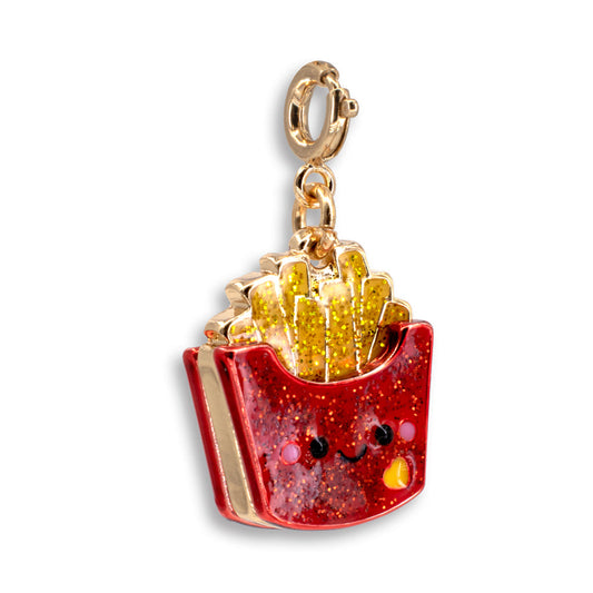 Gold Glitter French Fries Charm - Charm Its
