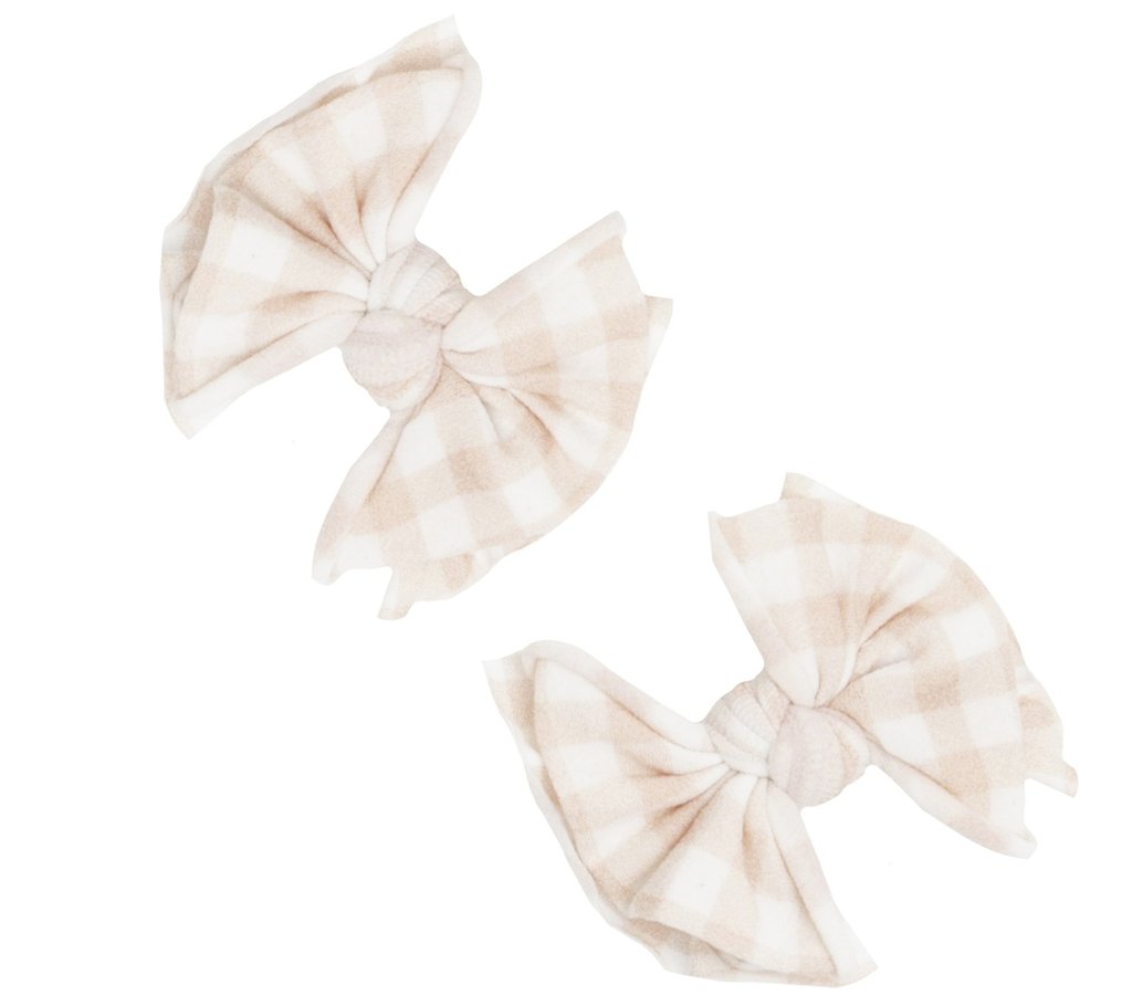 Petal Gingham- 2Pack Baby FAB Clip