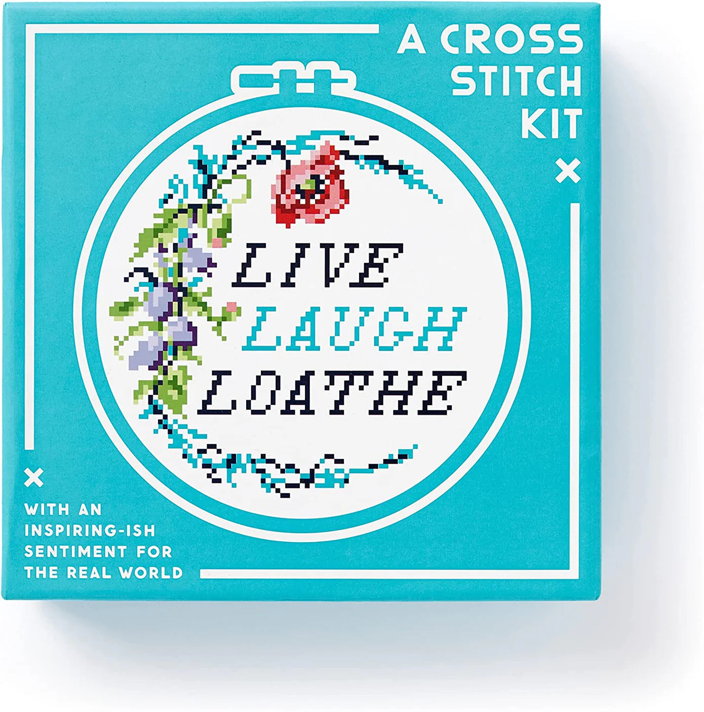 Live Laugh Loathe – Cross Stitch Kit - mudpuppy