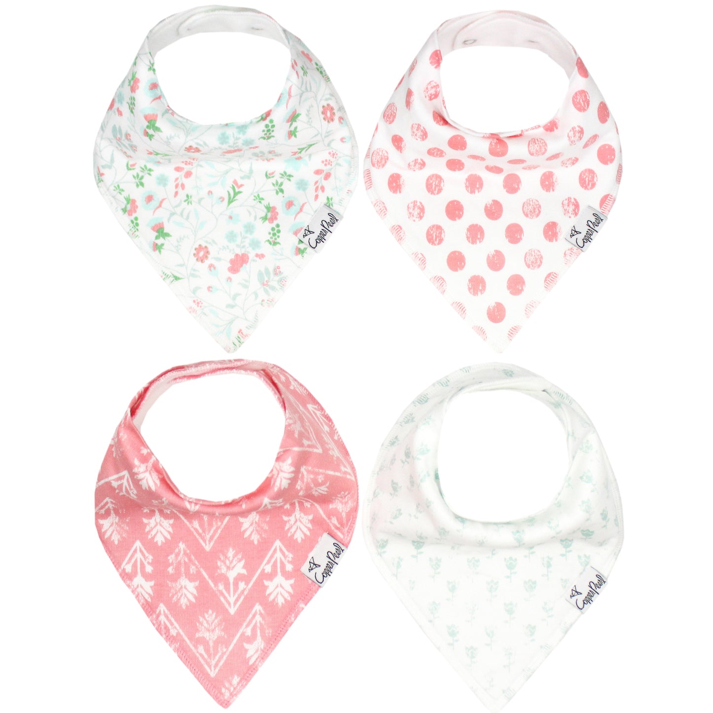 Baby Bandana Bibs- Claire - Copper Pearl