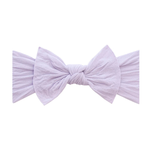 Light Orchid Classic Knot Bow Headband - Baby Bling