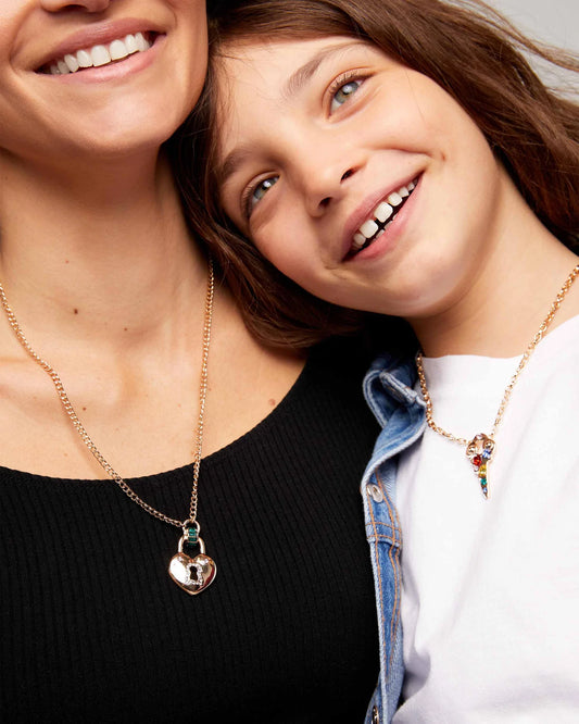 Lock & Key "Mommy & Me" Necklace Set - Super Smalls