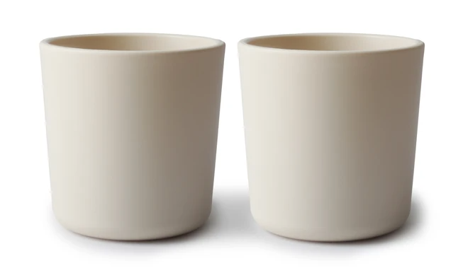 Dinnerware Cups, Set of 2- Ivory - Mushie & Co