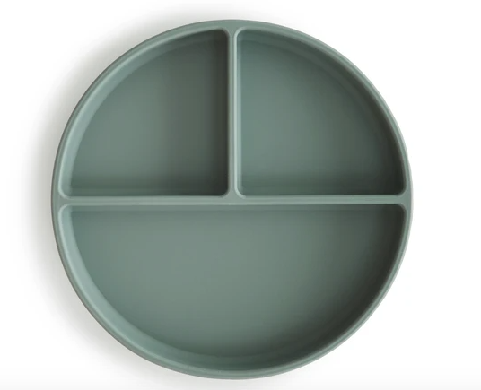 Silicone Suction Plate- Cambridge Blue