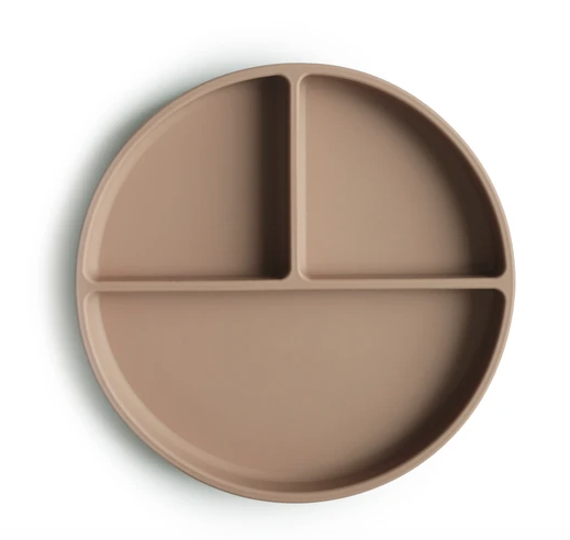 Silicone Suction Plate- Natural - Mushie & Co